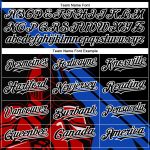 Personalized Knight Hero Baseball Jersey Custom Name Number 3D Black Thunder Blue-Red Pattern Design Authentic Personalized
