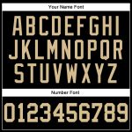 Personalized Black Throwback Basketball Jersey - Vegas Gold Design Personalized Black Vegas Gold Throwback Basketball Jersey
