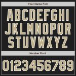 Personalized Black Vegas Gold White Baseball Jersey for Men and Women Personalized Black Vegas Gold-White Baseball Jersey