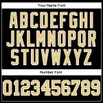 Personalized Black Vegas Gold White Baseball Jersey for Men and Women Personalized Black Vegas Gold-White Baseball Jersey
