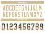 Custom Name Number Personalized Black Vegas Gold White Mesh Football Jersey Drift Fashion Team Personalized Black Vegas Gold-White