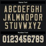 Personalized Black Vegas Gold White Mesh Fashion Football Jersey for Men Personalized Black Vegas Gold-White Mesh Split Fashion