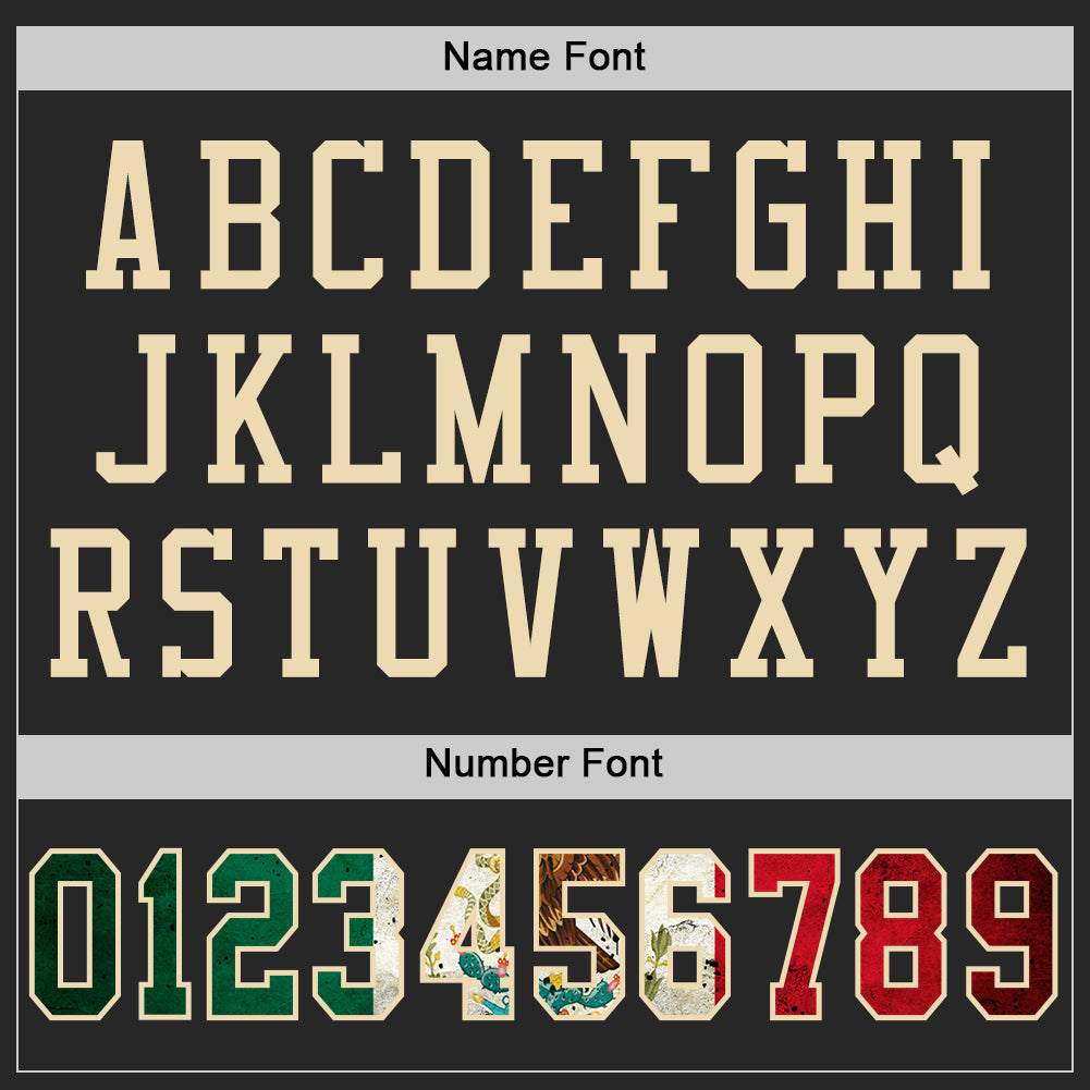 Personalized Black Vintage Mexican Flag-City Cream Mesh Authentic Football Jersey Team Custom Name and Number Custom Name and Number Vintage Mexican Flag Football Jersey - Personalized Black Cream Team Mesh Authentic Personalized Black - Image 4