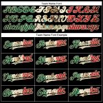 Custom Vintage Mexican Flag Performance T-Shirt - Personalized Team Cream Tee with Name & Number Personalized Black Vintage