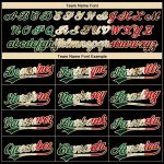 Personalized Vintage Mexican Flag Softball Jersey Unisex Cream - Custom Name and Number Two-Button Team Apparel Personalized