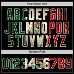 Custom Name Number Black Vintage Mexican Flag Bomber Varsity Hoodie Jacket Full-Snap Cream Personalized Black Vintage Mexican