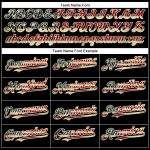 Personalized Black Vintage USA Flag Baseball Jersey - City Cream Crimson Design Personalized Black Vintage USA Flag City