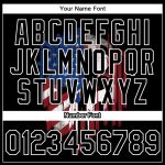 Custom Name Number 3D American Flag Performance T-Shirt, Personalized Patriotic Black White Team Tee Personalized Black White