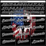 Custom Name Number 3D American Flag Performance T-Shirt, Personalized Patriotic Black White Team Tee Personalized Black White