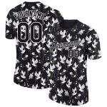 3D Animal Crane Performance T-Shirt - Personalized Black and White Design Personalized Black-White 3D Animal Crane Performance