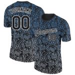 3D Dollar Sign Money Theme Personalized Performance T-Shirt in Black & White Personalized Black White 3D Dollar Sign Money