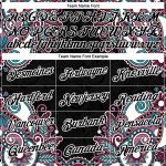 Personalized 3D Floral Design Performance T-Shirt in Black and White Personalized Black White 3D Floral Design Performance
