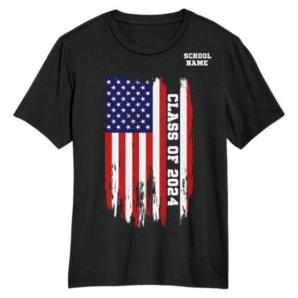 Personalized 3D Graduation T-Shirt in Black and White - Custom Performance Tee Personalized Black White 3D Graduation Performance