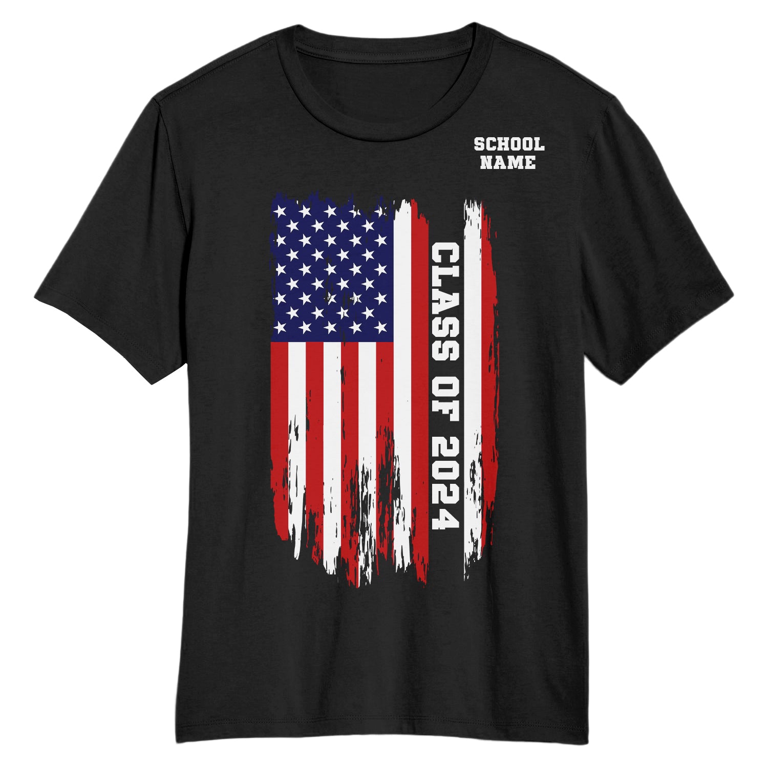 Custom Name Number 3D Graduation T-Shirt Personalized Black White Team Apparel Personalized Black White 3D Graduation Performance