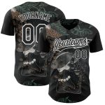 Personalized 3D Black White International Coffee Day Jersey, Baseball Shirt Personalized Black White 3D International Coffee