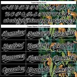 Personalized 3D Leopards Tropical Palm Leaves Unisex Softball Jersey - Two-Button Design Personalized Black White 3D Leopards