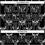 Custom 3D Black and White Ox Baseball Jersey - Personalized Sports Apparel Personalized Black White 3D Ox Baseball Jersey