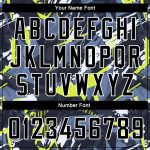Custom Basketball Jersey with Personalized Name and Number, Black White 3D Grunge Pattern Design, Authentic Team Apparel