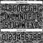 Custom Name and Number Baseball Jersey with 3D Abstract Mountain Design in Black and White - Personalized Team Apparel Personalized