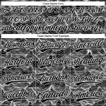 Custom Name and Number Baseball Jersey with 3D Abstract Mountain Design in Black and White - Personalized Team Apparel Personalized