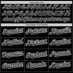 Custom Name and Number Baseball Jersey with 3D Abstract Splatter Grunge Art Design in Black and White - Personalized Team Apparel