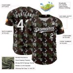 Custom Name and Number Authentic Baseball Jersey with 3D Black and White Spot Pattern Design Personalized Black White 3D