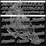 Custom Name and Number 3D Cardinal Bird Baseball Jersey | Personalized Black and White Pattern Design Personalized Black