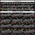 Custom Name and Number 3D Pattern Fish Baseball Jersey - Personalized Black and White Team Apparel Personalized Black White
