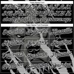 Custom Name & Number Authentic Pitbull Dog Baseball Jersey - Personalized 3D Black White Pattern Design Personalized Black