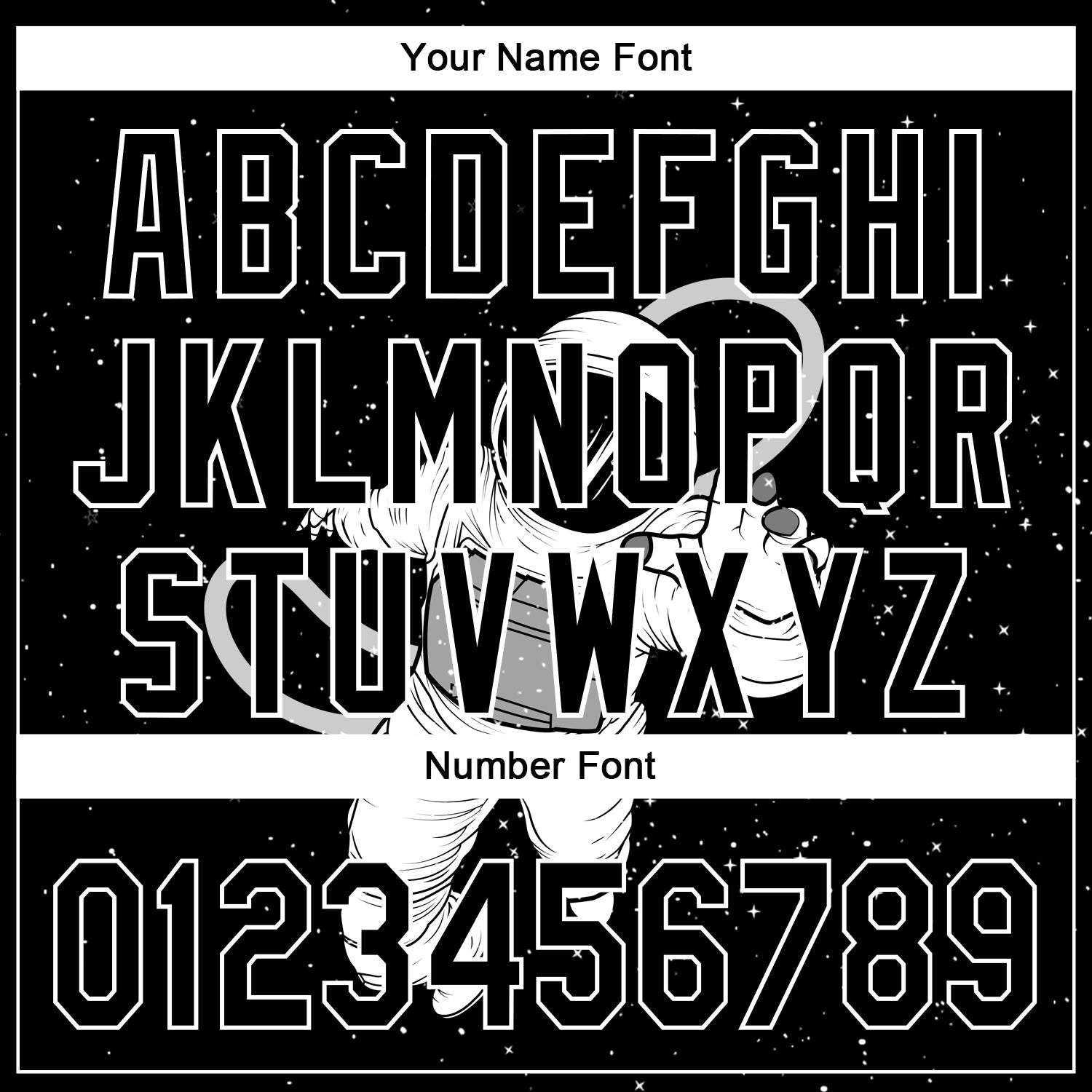 Personalized Black White 3D Pattern Design Astronaut Performance Golf Polo Shirt Team Custom Name and Number Custom Name Number 3D Astronaut Design Golf Polo Shirt - Personalized Black and White Performance Team Wear Personalized - Image 5