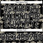 Custom Name and Number Personalized 3D Black White Fishing Jersey for Boats and Fish - Authentic Baseball Jersey Personalized