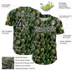 Custom Cactus Festival 3D Pattern Baseball Jersey with Personalized Name & Number - Black & White Design Personalized Black