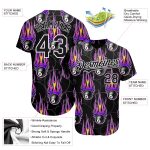 Custom Name & Number Billiards Snooker 8 Ball Jersey - Personalized Black White 3D Pattern Baseball Team Apparel Personalized