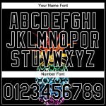 Hawaii Style Glitter Pineapple T-Shirt with Custom Name & Number - Personalized Black White 3D Pattern Performance Tee Personalized