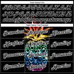 Hawaii Style Glitter Pineapple T-Shirt with Custom Name & Number - Personalized Black White 3D Pattern Performance Tee Personalized