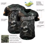 Custom Name Number Baseball Jersey for International Coffee Day - Personalized Black White 3D Pattern Design Personalized