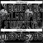 Custom Name and Number Basketball Jersey with 3D Jellyfish and Seashell Pattern - Personalized Black and White Design Personalized
