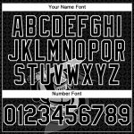 Custom Name Number Knight Hero Art Baseball Jersey with 3D Black White Pattern Design - Personalized Team Apparel Personalized
