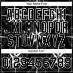 Custom Name Number Personalized 3D Pattern Black White Navigation Compass Baseball Jersey Authentic Team Gear Personalized