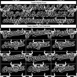 Custom Name Number 3D Pattern Baseball Jersey - Personalized Black White Ox Authentic Team Jersey Personalized Black White