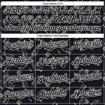 Custom Name and Number Baseball Jersey with 3D Pattern Design Rabbit - Personalized Black and White Team Apparel Personalized