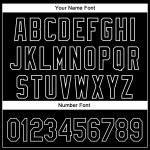 Custom Name and Number Baseball Jersey - Personalized 3D Pattern Rave Tree Design in Black and White Personalized Black White
