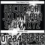 Personalized Jesus Christ Black and White 3D Pattern Baseball Jersey - Authentic Religious Sportswear Personalized Black