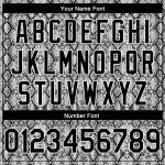 Custom Snakeskin Basketball Jersey with Personalized Name & Number - 3D Black White Pattern Design Personalized Black White
