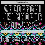 Custom Name Number Authentic African Ethnic Style Baseball Jersey with Personalized 3D Black White Pattern Design Personalized