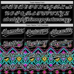 Custom Name Number Authentic African Ethnic Style Baseball Jersey with Personalized 3D Black White Pattern Design Personalized