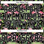 Custom Name Number Flamingo Performance T-Shirt - Tropical Hawaii 3D Pattern Design - Personalized Black and White Team Shirt
