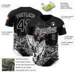 Personalized Jesus Christ 3D Baseball Jersey - Black and White Design Personalized Black White 3D Religion Jesus Christ Baseball