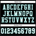 Custom Black and White Aqua Football Jersey - Personalized Mesh Sports Apparel Personalized Black White-Aqua Mesh Football
