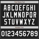 Authentic Personalized Black and White Baseball Jersey - Custom Sports Apparel Personalized Black White Authentic Baseball